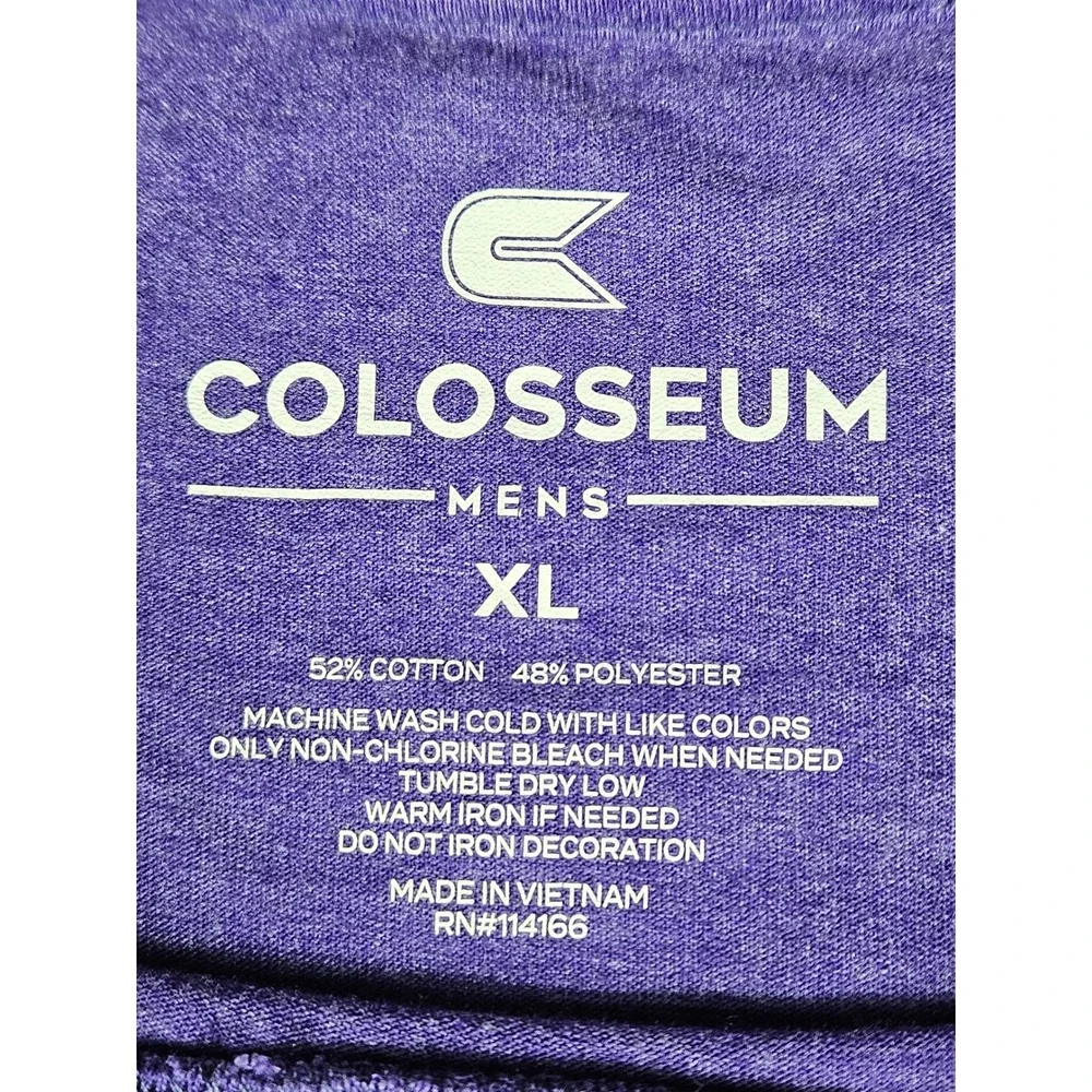 Colosseum Washington Huskies Mens XL Purple Heathered Graphic T-Shirt NCAA - Picture 3 of 7